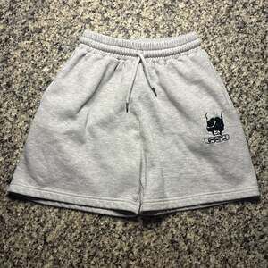G59 Records Skull Embroidered Grey Sweat Shorts